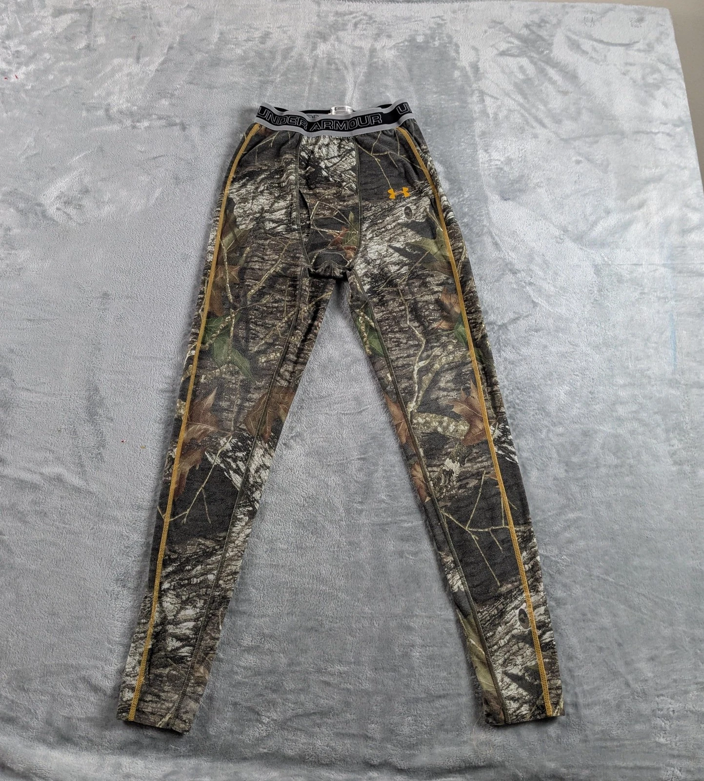 Under Armour Pants Mens Medium Camo Base Layer Compression Hunting Mossy Oak