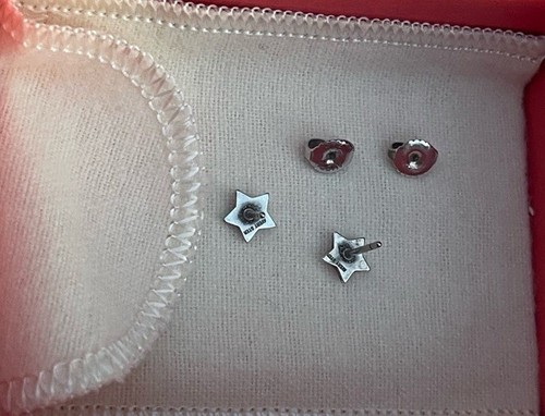 Pendientes James Avery Retirado Estrella Post - Imagen 4 de 5
