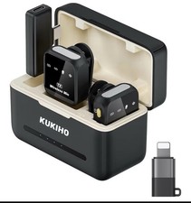 Wireless Lavalier Microphone for iPhone iPad Android With Charging Case