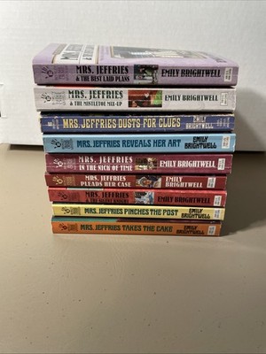 Mrs. Jeffries Cozy Mystery Lot of 9 Victorian Sleuth Whodunits Emily Brightwell
