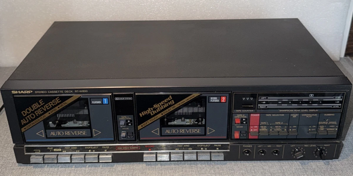 『新品』　SHARP シンクロ カセットテープレコーダー　RD-670AV1 Sharp Vintage Cassette Decks for sale - eBay