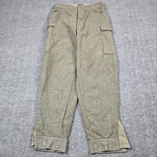 Vintage Swedish Army Cargo Pants Mens 30x30 OD 1941 100 Trousers Military Wool