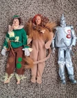 VTG 1999 Barbie  Wizard of Oz lot of 3 Tin Man Lion & Scarecrow Loose 12” Figure