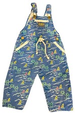 Oshkosh B Gosh Vintage Overalls Sailboats Palm Trees Size 24 Months USA Made