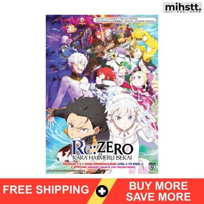 Re:Zero Starting Life In Another World Complete Boxset (Season 1-3) Anime DVD