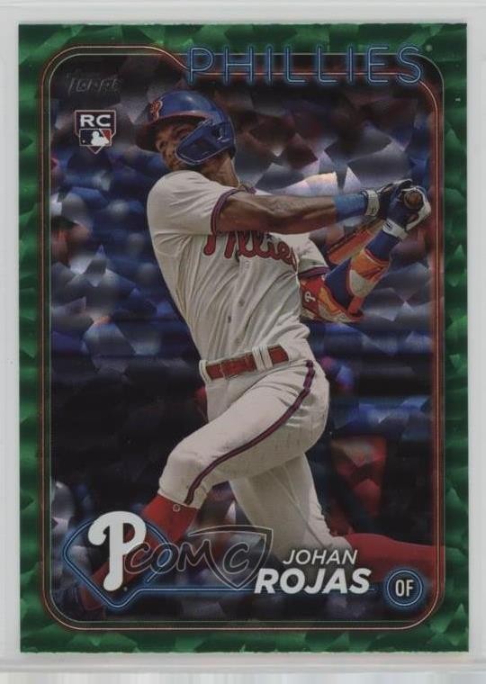 2024 Topps Series 1 Green Crackle Foil 363/499 Johan Rojas #209 0md