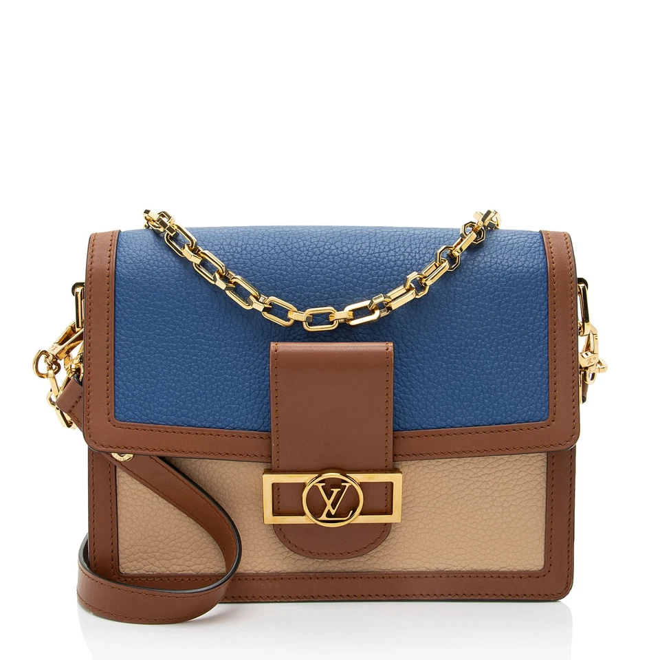 Louis Vuitton Taurillon Leather Dauphine MM Shoulder Bag