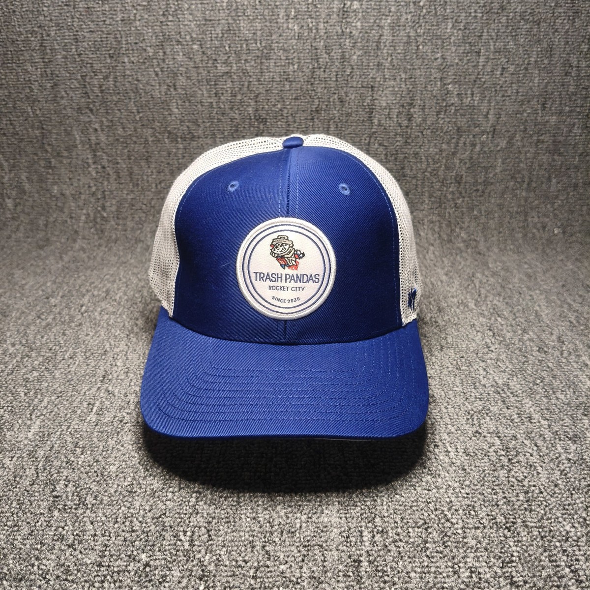 '47 Brand Rocket City Trash Pandas MiLB Trucker Snapback Blue White Hat