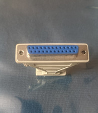 RS-232 Serial Port Adapter DB9 Male to DB25 Female Connector Molded Beige New.