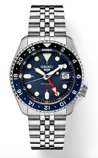 Seiko 5 Sports GMT Blue Black Dial "Batman" Automatic SSK003 Steel Men’s Watch