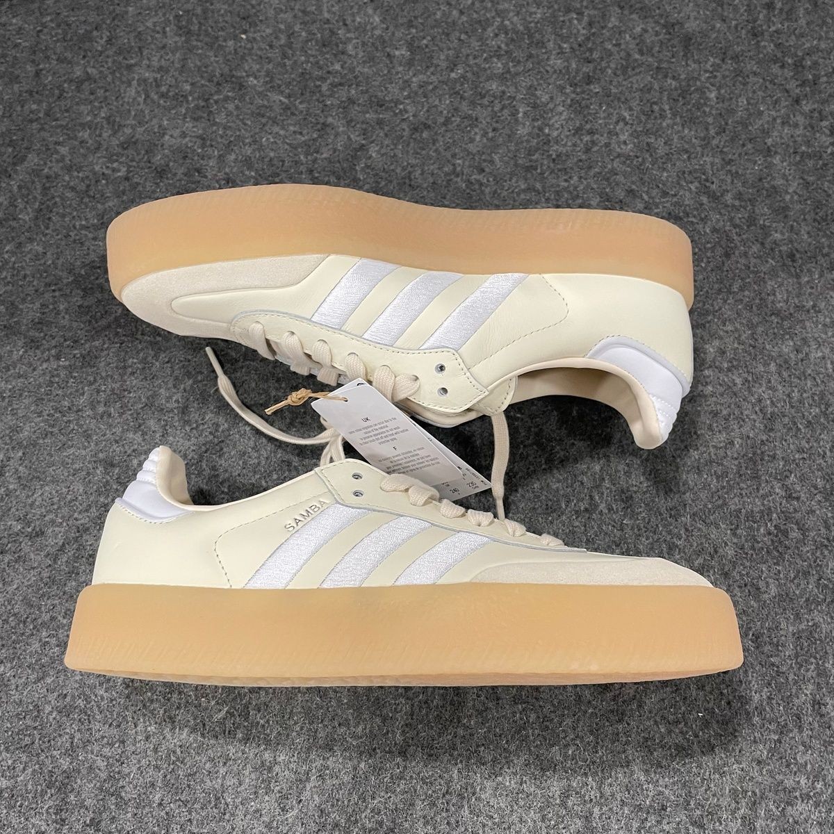 ADIDAS Sambae Lace-up Shoes Women's Size US 7 Wonder White