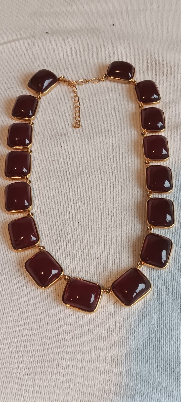 Vtg. KJL Kenneth Jay Lane Red Jelly Cabochon Gold… - image 8