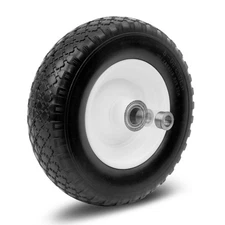 MaxxHaul 51067 12" Flat Free Solid Polyurethane All-Purpose Replacement Tire