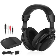 Simolio Wireless Tv Headphones Clear Dialog Mode Enhanced Voice Spare Battery