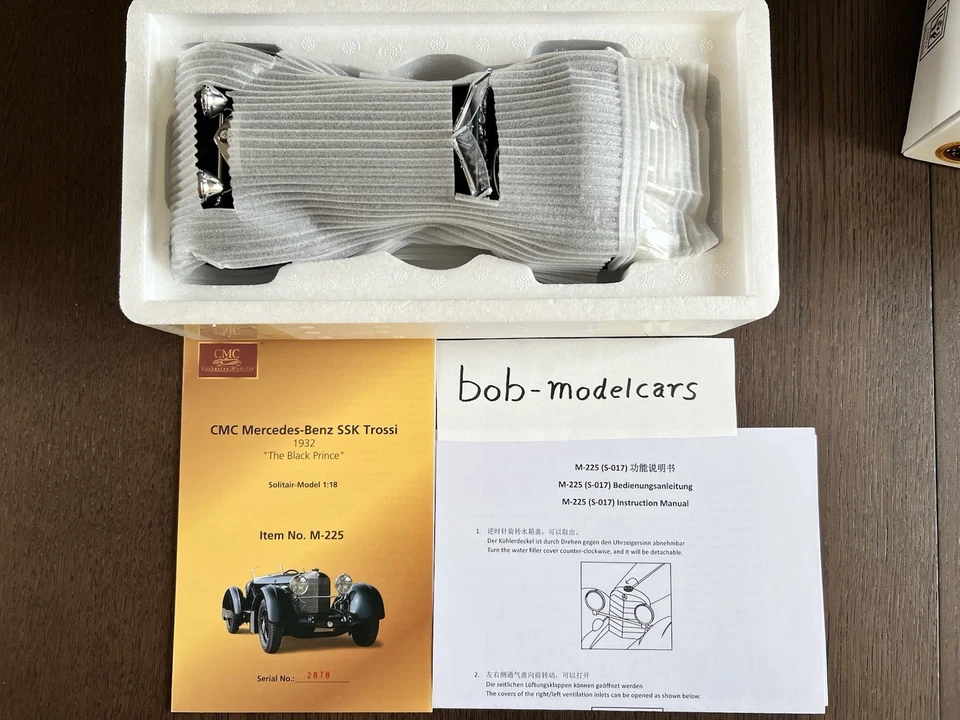 CMC - 1/18 - Mercedes Benz SSK Trossi 1932 - "The Black Prince" M-225 - NEW - Immagine 2 di 4