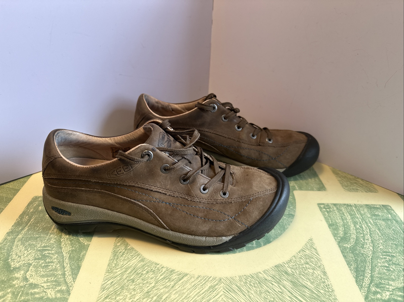 Scarpe Keen Toyah Trail Escursionismo Passeggio Donna Stringate Pelle Marrone 10 (24)