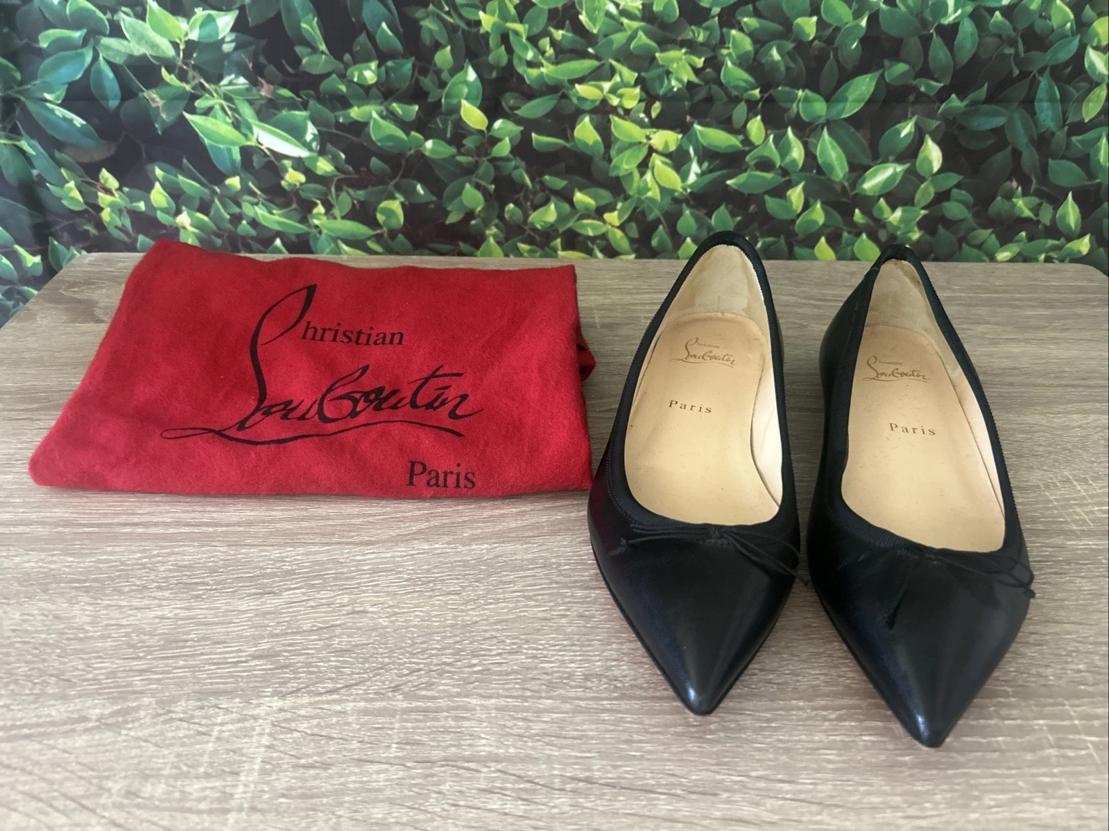 Christian Louboutin — Christian Louboutin Black Hall Ballet Flats Size 37.5 Shoes