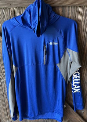 Magellan Men s Classic Fit Fishing Shirt W/ Hood, Gaiter & Zip Pockets   Size Sm