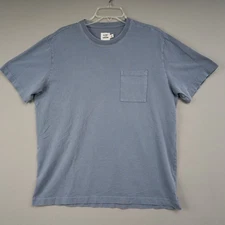 Flint and Tinder T Shirt Mens L American Heavyweight Pocket Gray Made in USA