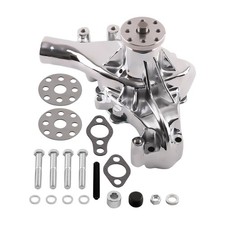 Chrome Long Water Pump High Volume Flow For Small Block Chevy 283 305 350 400 Chrome Long Water Pump High Volume Flow For Small Block Chevy 283 305 350 400