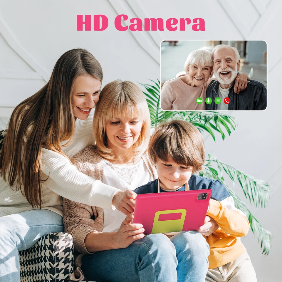 Kids Tablet 10 inch Android 13 Tablet for Kids 6GB 64GB Shockproof Pink WIFI 6 - Image 4 of 4