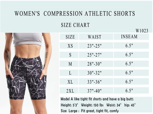 High Waist Tummy Control Compression Shorts for Women Fitness Workout Running... - Picture 5 of 6