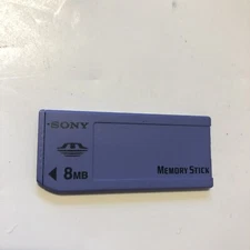 Genuine Sony Memory Stick 8MB MEGABYTE MSA-8A Camera Memory Card