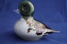 LANGHAM GLASS HAND-MADE CRYSTAL MEDIUM DUCK - BRAND NEW / BOXED