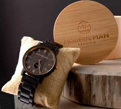 Holzuhr für Herren Männer Armbanduhr Unikat Modern Man