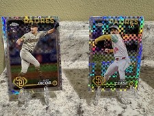 2024 Topps Chrome Update Alek Jacob & Dylan Cease USC129/184 X-fractor Lot