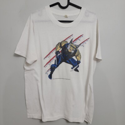 Vintage 80s Wolverine Marvel Single Stitch Large White Comic