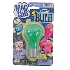 Mad Lab Oozy Bulb Green Slime Ooze 70g Safe Non-Toxic Ja-Ru Inc NEW Toy Novelty