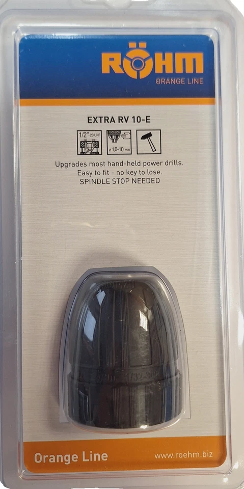 1 Stück RÖHM Bohrfutter EXTRA RV 10-E für Ø1-10 Kunststoff Aufnahme 1/2"-20 UNF - Bild 3 von 3