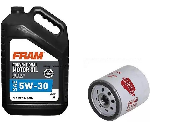 CARQUEST R85348 Engine Oil Filter & 5 Quarts Fram 5W30 Conventional