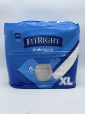 Medline FitRight Adult Incontinence Underwear, Ultra Heavy Absorbency XL 20Ct