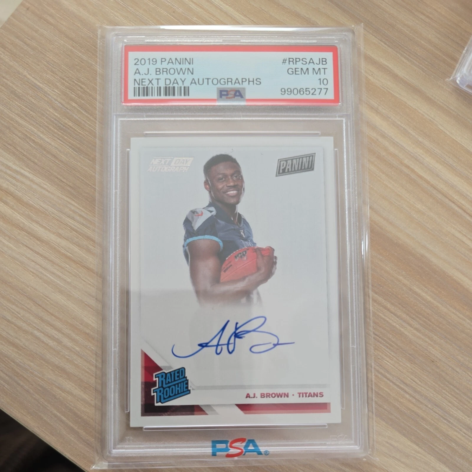 AJ Brown Panini Next Day Autographs #RPSAJB Base