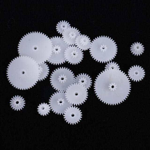 58Pcs Plastic Gears Set Shaft Motor Gear Gearbox Robot DIY Toy White Kits 58Pcs Plastic Gears Set Shaft Motor Gear Gearbox Robot DIY Toy White Kits
