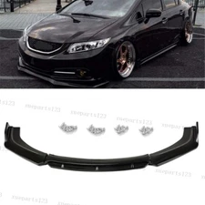 For Honda Civic Sedan SI 2013-2015 2014 9th Front Bumper Lip Splitter Spoiler XE