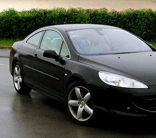 Baguette chromée de contour des vitres latérales pour Peugeot 407 berline