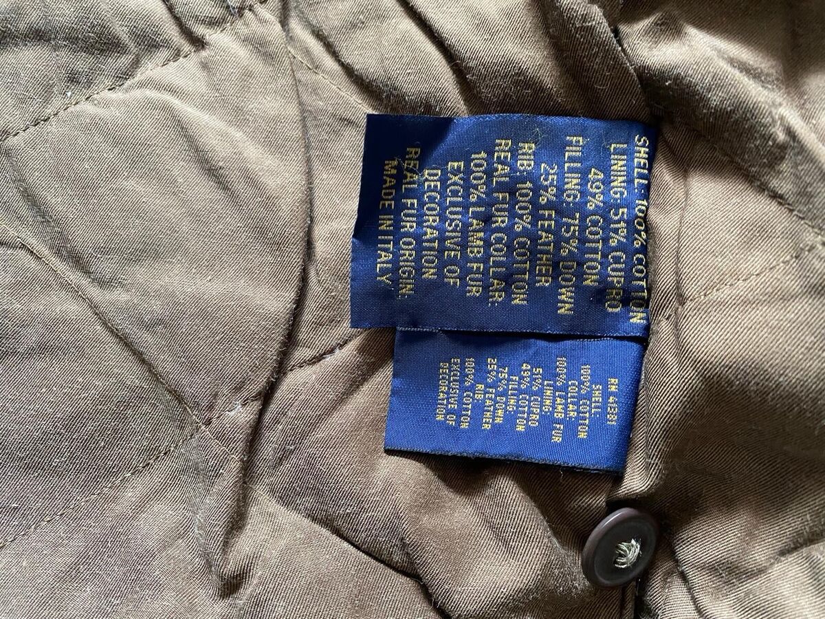 Polo Ralph Lauren Men's Down B-15 Bomber Jacket Shearling Polo Ralph Lauren Men's Down B-15 Bomber Jacket Shearling