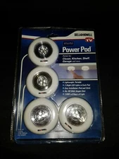 NIB BELL + HOWELL Mini Power Pods Set of 4 LED Lighting Closet, Kitchen ,Garage