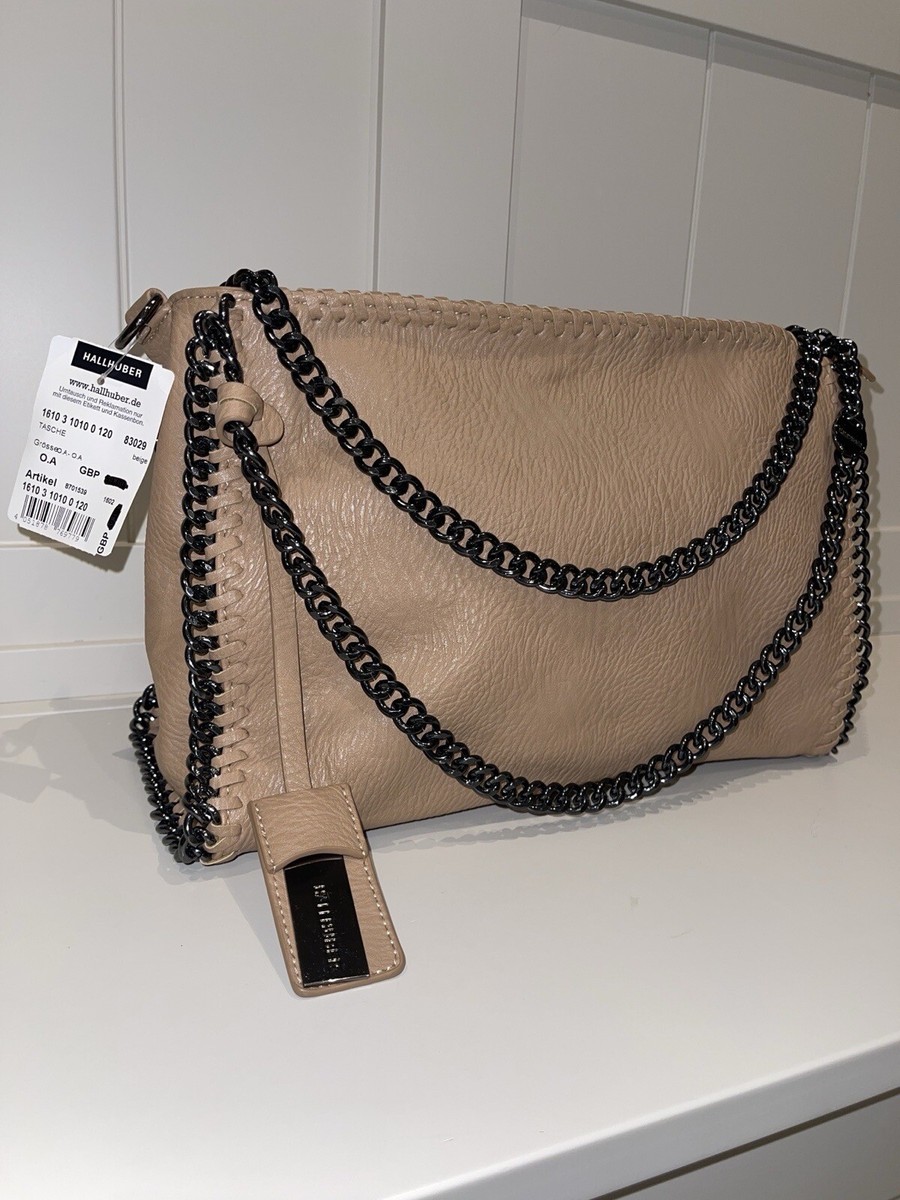 Bag Hallhuber Taschen BNWT HALLHUBER NUDE BEIGE CHAIN HANDLE BAG