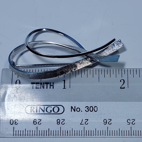 Vintage Schmuck Sterling Silber VAN DELL Bandwirbel Brosche Anstecknadel - Bild 5 von 5