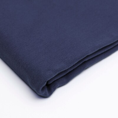 UNI Sweatstoff French Terry Blau Graublau Dunkelblau 170cm breit