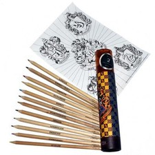 Sacapuntas de 12 lápices de colores originales Harry Potter Hogwarts juego de papelería tubo