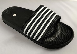 black and white striped sliders