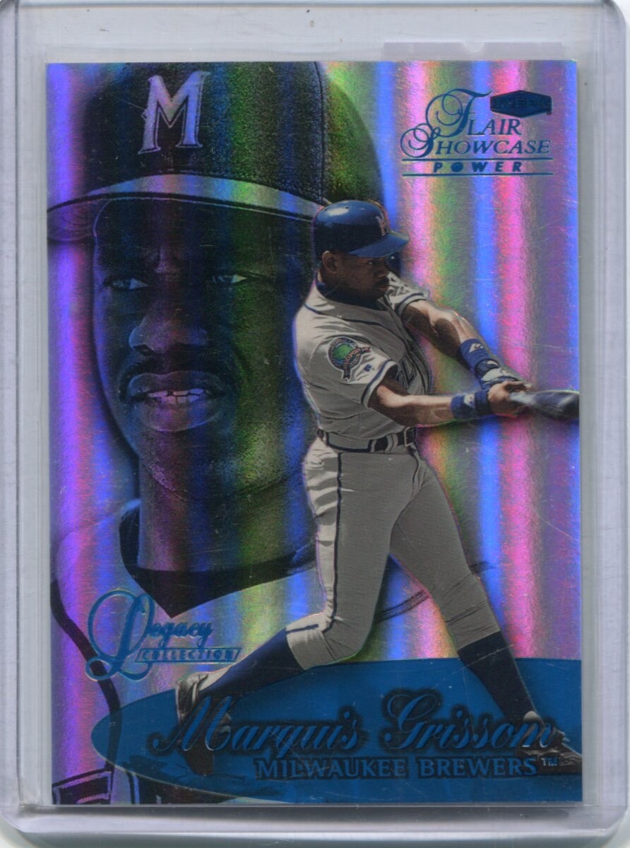 1999 Fleer Flair Vetrina MARQUIS GRISSOM Fila 2 Legacy #106L BREWERS #d 49 99