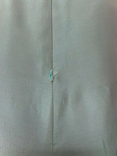 Maxi Falda Larga Lavandería S/4 Azul Sólido Verde - Hermoso Color SATINADO Formal  Foto 4 de 4