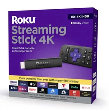 Roku Streaming Stick  Device 4K HDR10 Dolby Vision 3820R With Voice Remote