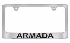 Armada Chrome Plastic License Plate Frame Armada Chrome Plastic License Plate Frame